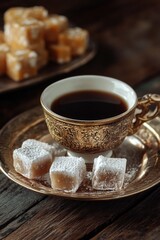 Canvas Print - Cup and Sugar Cubes