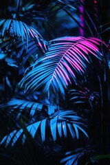 Poster - Palm Leaves Close-Up