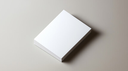 Simple blank  classic horizontal business card mockup on clean white background