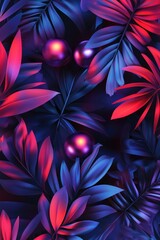 Poster - Purple and Red Leaves Berries