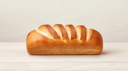 artisan whole wheat bread loaf, warm and inviting, featuring a flat design illustration that highlig