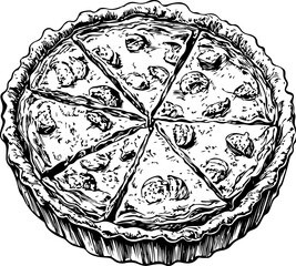 Illustration of a Deliciously Sliced Pie