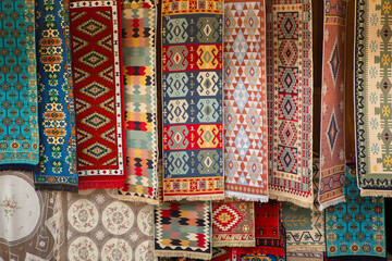 Wall Mural - Beautiful and colorful traditional souvenirs from Albania.