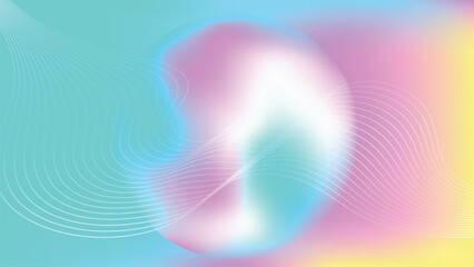 Wall Mural - colorful holographic gradient background vector.
