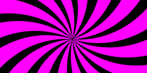 Poster - Pink and black sunburst background.