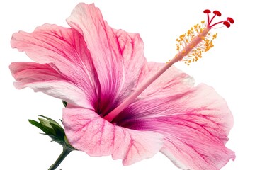 Wall Mural - Pink Hibiscus Flower in Bloom