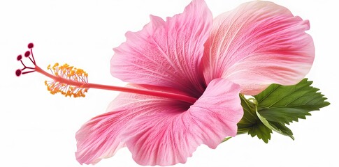 Poster - Delicate Pink Hibiscus Flower