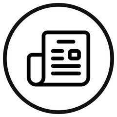 Wall Mural - Editable newspaper, newsletter vector icon. Part of a big icon set family. Perfect for web and app interfaces, presentations, infographics, etc