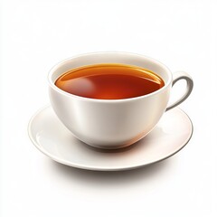 cup of tea isolated on white background.