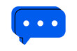 © Esgoty - Hand drawn cute cartoon illustration speech bubble with three dots. Flat vector comment message doodle. Online relationship. Social media addiction icon. Communication app. Chat notification. Isolated