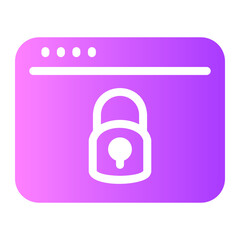 Sticker - browser Gradient icon