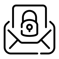 Sticker - email Line Icon