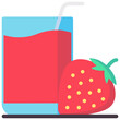 © khaled - strawberry flat vector icon