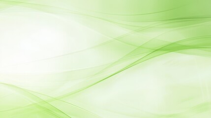 Sticker - Abstract Green Light Waves Background