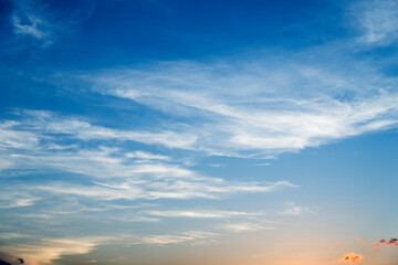 Wall Mural - sky and clouds at sunset