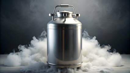 Liquid nitrogen bank with suspended stem cells , stem cells, liquid nitrogen, biotechnology, research, storage