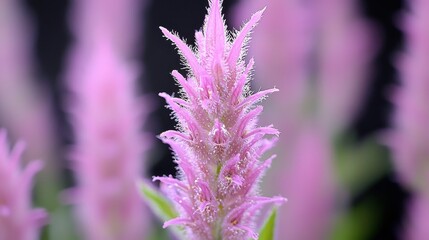 Sticker - Close up Macro Photography of Pink Flower with Water Droplets