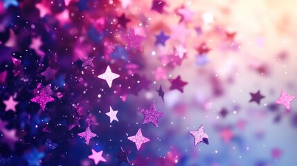 Sticker - Abstract Glitter Stars