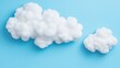 © BOJOShop - Fluffy White Clouds on Blue Background   Minimalist Concept