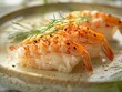 © Nataliia S. - Amaebi Nigiri sushi, Sweet shrimp sushi on rice, light elegant setting