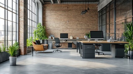 Sticker - Modern Industrial Office Space