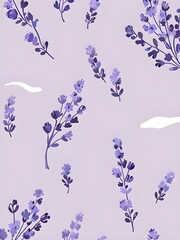 Poster - Lavender Floral Design