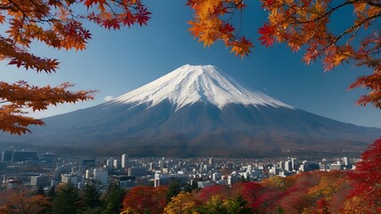 mount fuji japan , generative ai