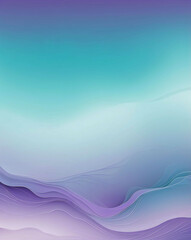 Wall Mural - Blended gradient of teal and lavender design