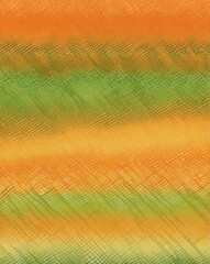 Canvas Print - Blended orange and green gradient plaid design