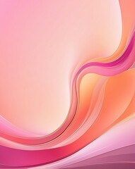 Poster - Gentle shift from pink to peach abstract