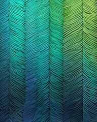 Sticker - Green to blue gradient herringbone abstract