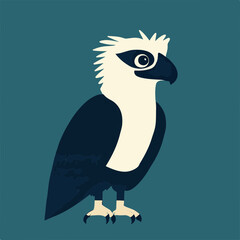 Sticker - Stylized Vector Illustration of a Majestic Eagle