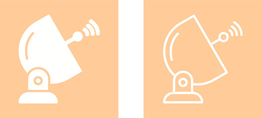 Sticker - Satellite Dish Vector Icon