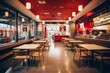 © Vorda Berge - Interior of a empty fast food restaurant
