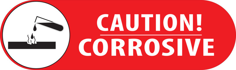 Sticker - Corrosive sign notice vector.eps