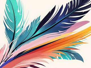 Sticker - Abstract Feathers