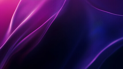 Wall Mural - Abstract flowing silk patterns in rich purple and pink tones against a dark background