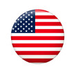 © Jayk - USA flag icon on transparent background, cut out, PNG