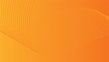 Aufkleber - Abstract glowing wave lines on orange background. wave line pattern. yellow geometric curve wave lines. banner, poster, cover, brochure, flyer, website