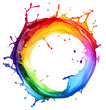 © Rawpixel.com - Rainbow splash circle effect art.