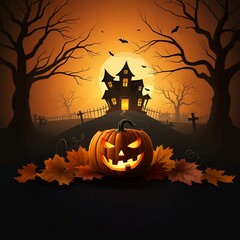 Canvas Print - Halloween background