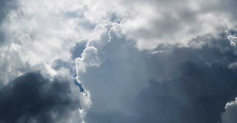 Wall Mural - big gray cloud in the sky