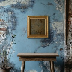 Canvas Print - Vintage Table & Frame.