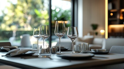 Classy dining room showcasing beautiful pictures of contemporary dining table picture