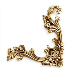 Canvas Print - Gold Corner Ornament.