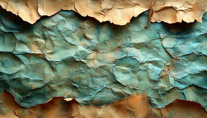 Poster - Rusty metal wall stained with old paint texture generated by AI