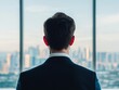 © AucArtStudio - entrepreneur, startup, capital, small, business, start, up, money, challenge, skyline, leadership, boardroom, city, raise, investment, vision, back, leader, background, window, modern, portrait, gaze,