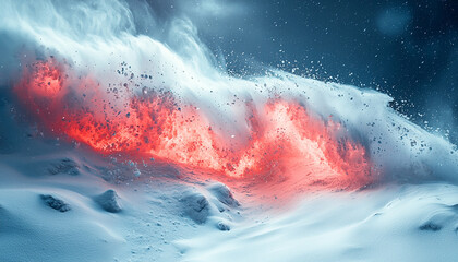 Wall Mural - bright galaxy in space, glowing nebula underwater landscape generated by ai
