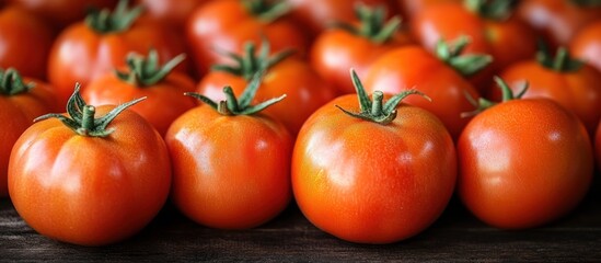 Wall Mural - Close-up of Red Ripe Tomatoes