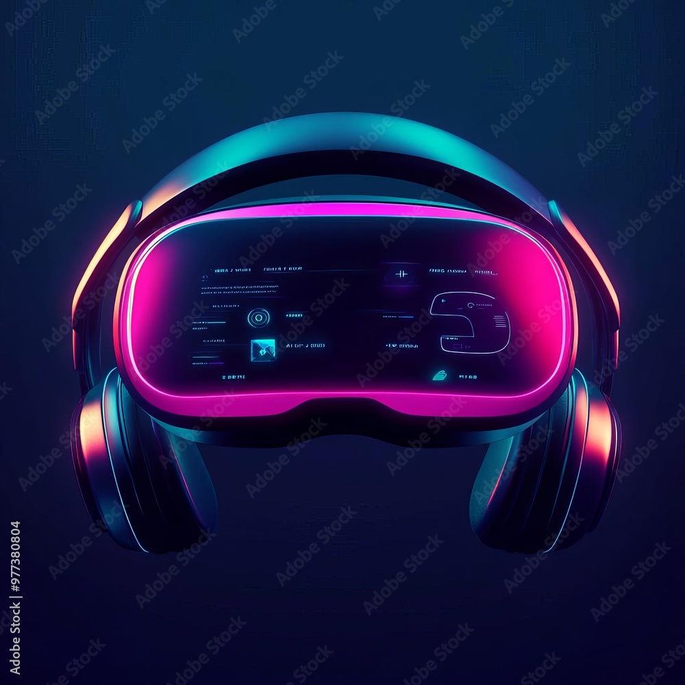 Virtual reality game UI, immersive design with holographic controls ...